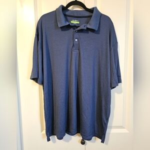 BEN HOGAN Golf Polo Shirt BLUE and BLACK CHECKED  SZ 2XL